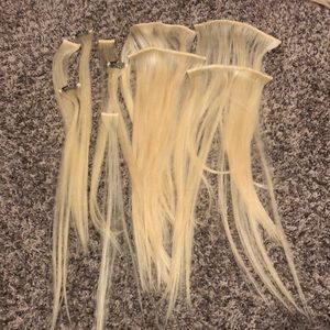 Other - Bleach blonde hair extension set Other - Bleach blonde hair extension set